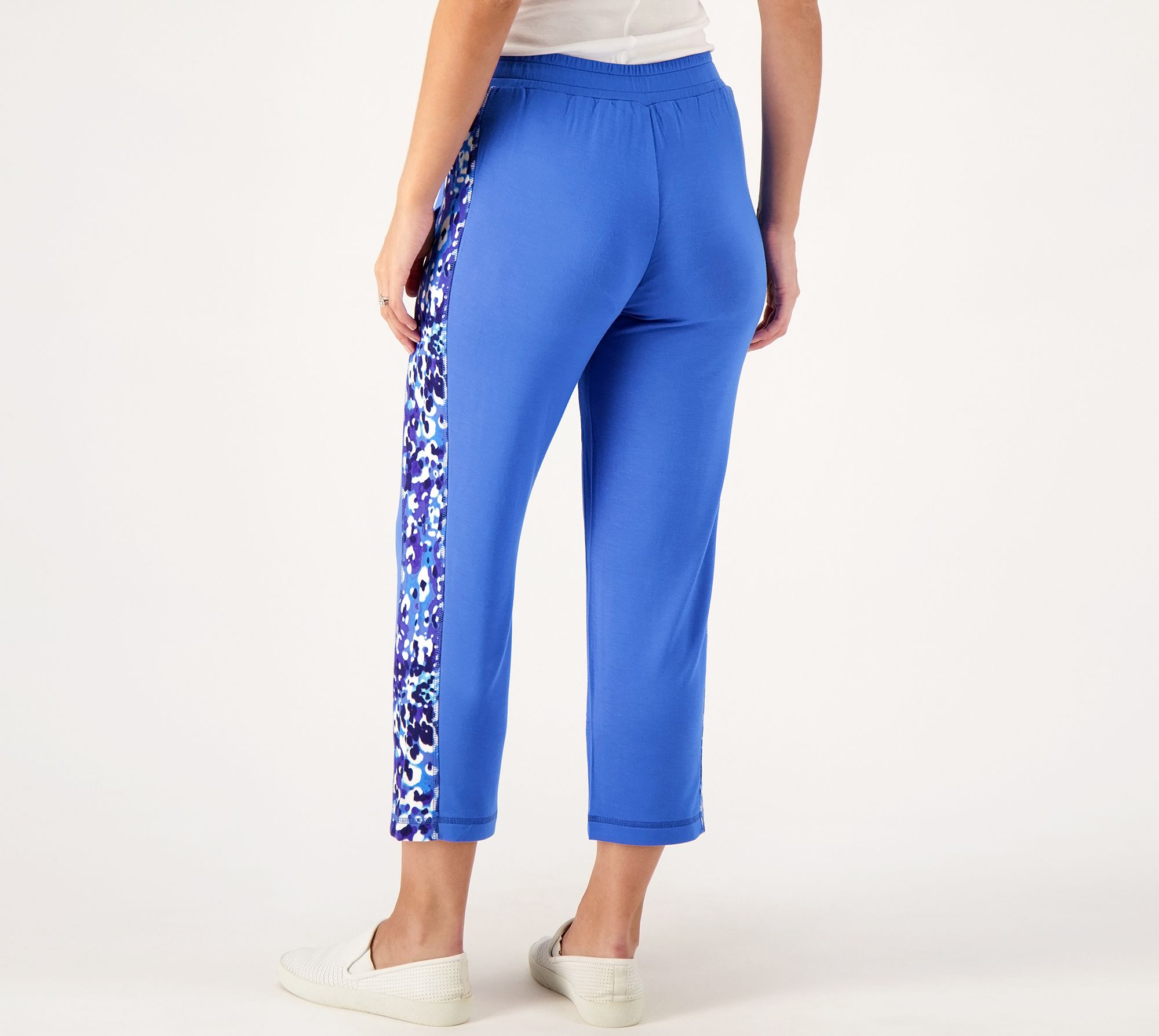 Isaac Mizrahi Live Tall Soho French Terry Slim Crop Pants Qvc