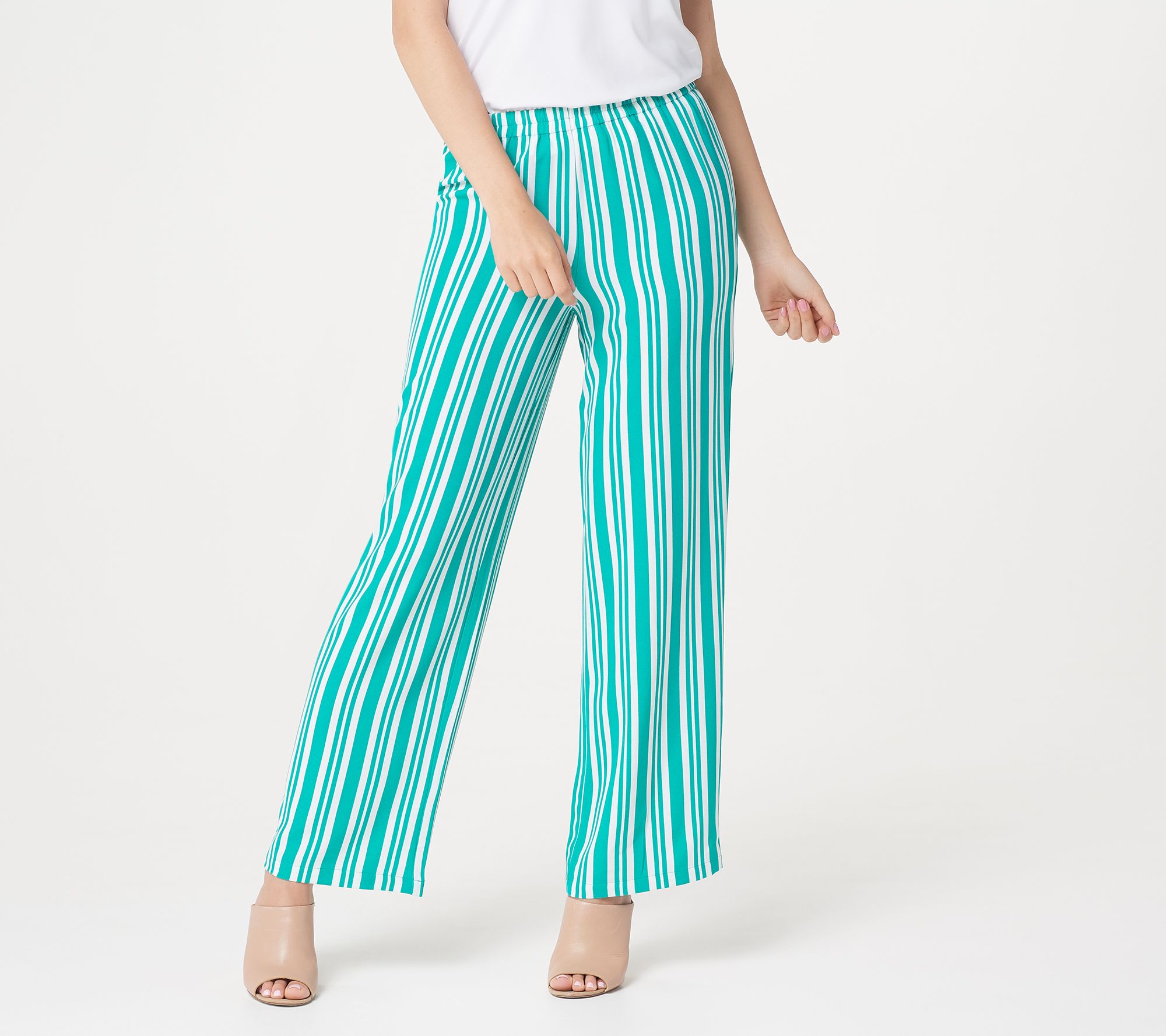 striped pull on pants