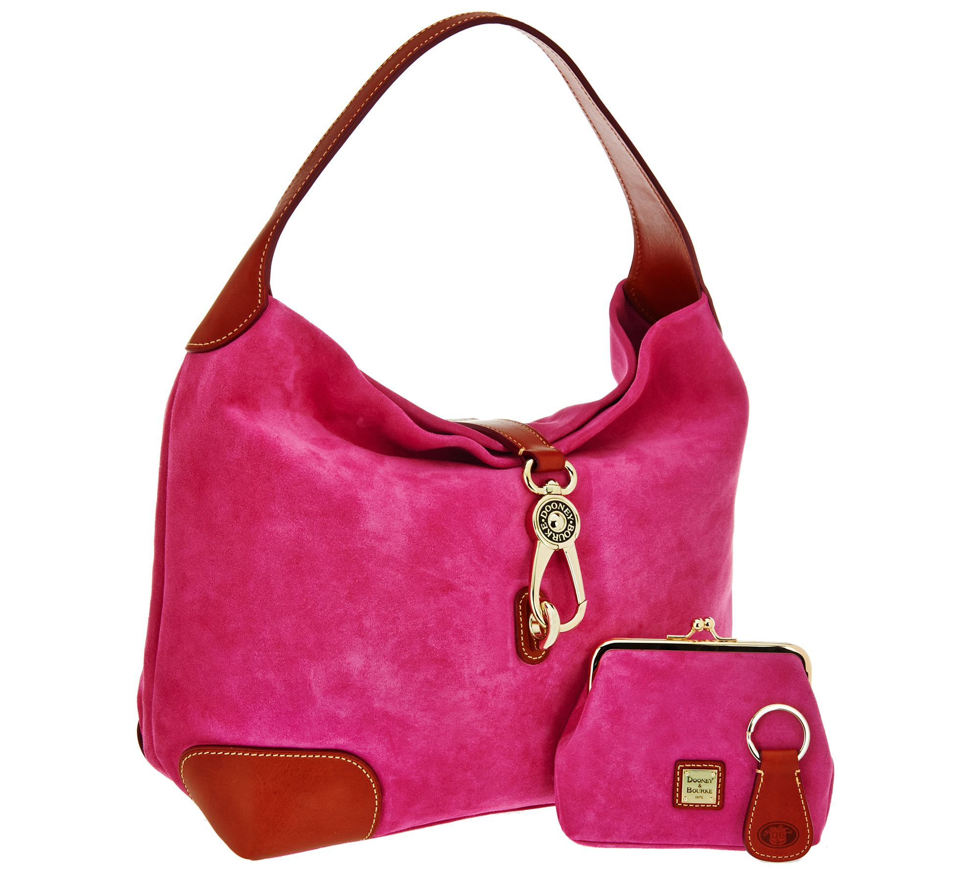 qvc dooney & bourke suede bags