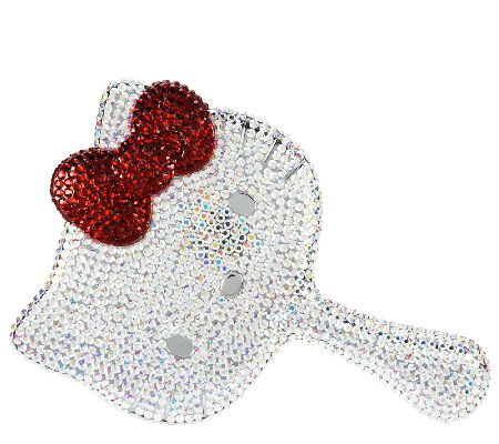 kitty hello mirror hand 40th held anniversary crystal qvc