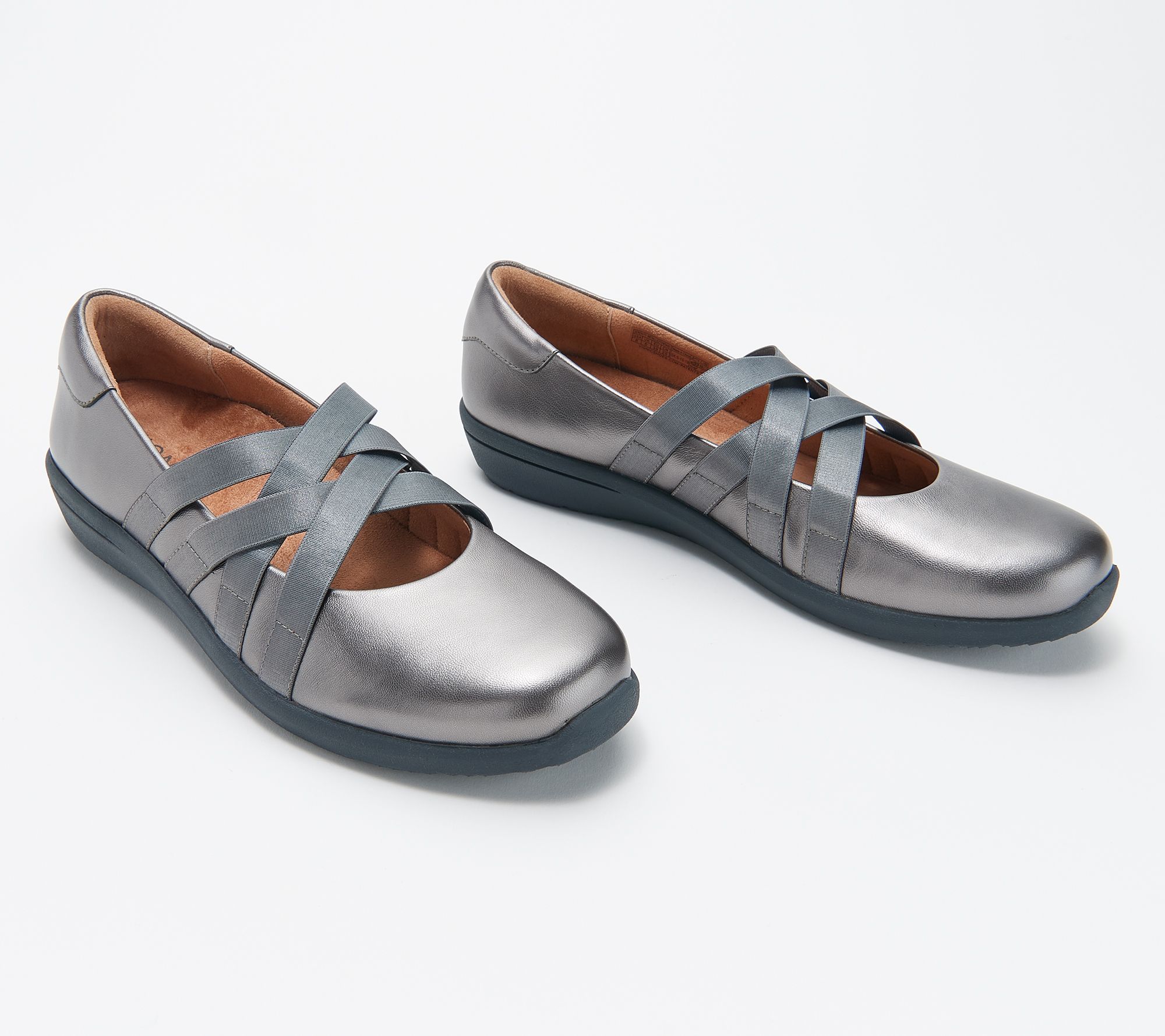Vionic Leather or Metallic Mary Janes 