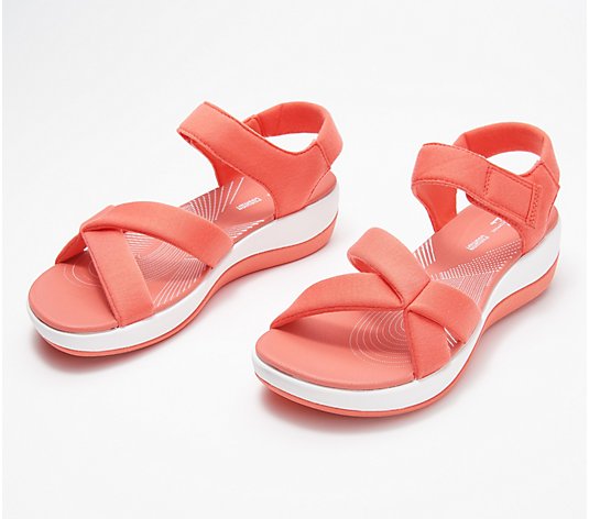 CLOUDSTEPPERS by Clarks Jersey Sport Sandals - Arla Gracie - QVC.com