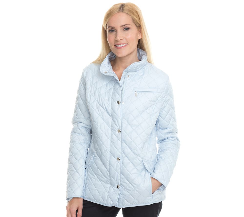 CENTIGRADE Steppjacke Stehkragen leicht wattiert bedrucktes Futter