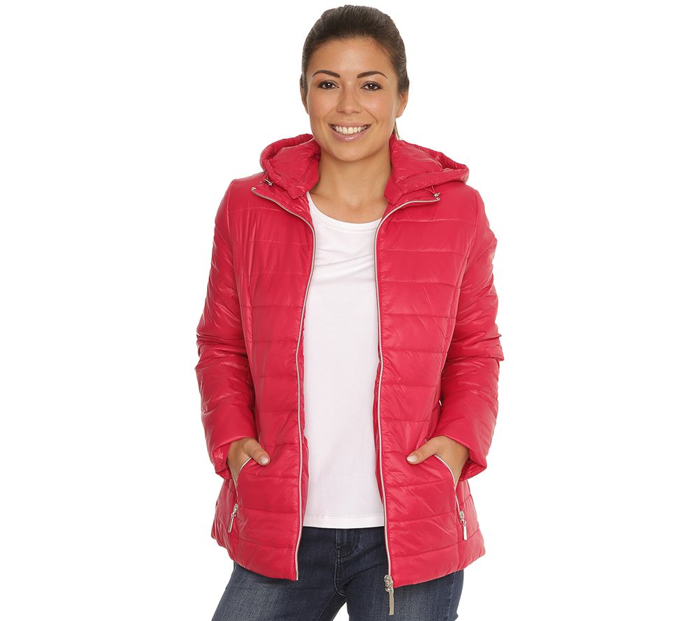 CENTIGRADE Steppjacke abnehmbare Kapuze 2-Wege-Zipper