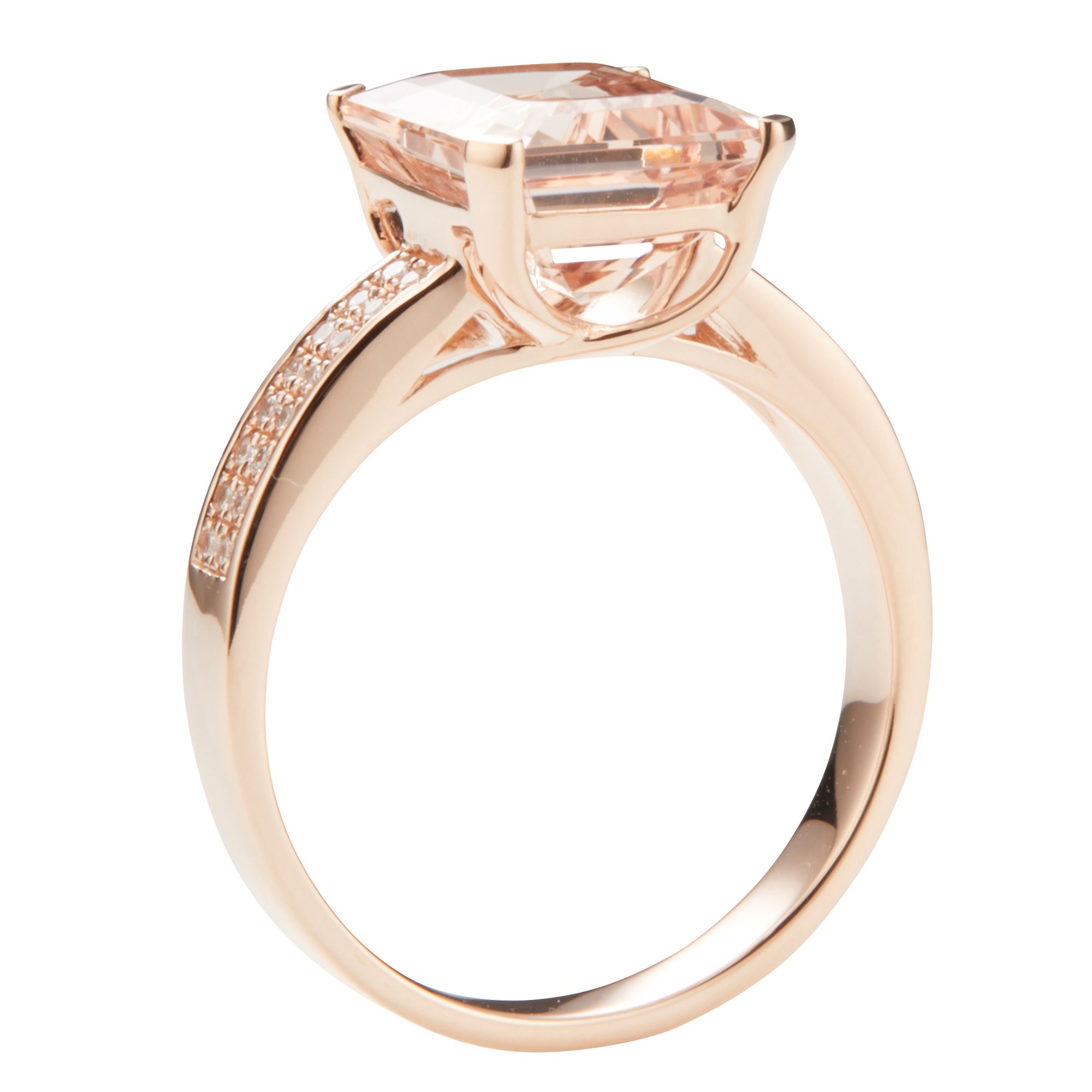 Morganit Aaa Ct Ring Brillanten Ct Ros Gold Qvc De