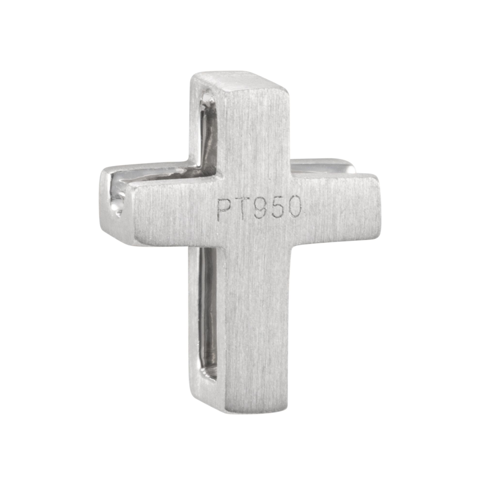 PLATINITY Kreuz Anhänger 1 Brillant ca 0 01ct Platin 950 QVC de