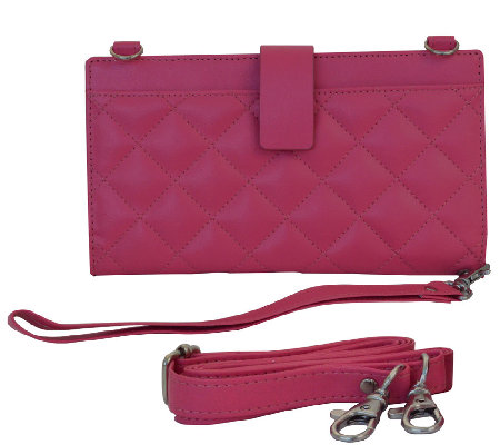 Power and RFID Wallet with Crossbody Strap - Page 1 — 0