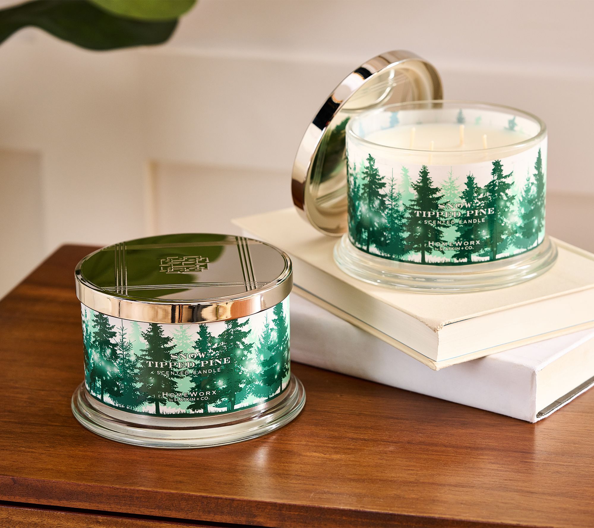 Homeworx By Slatkin Co S Snow Tipped Pine Oz Candles Qvc