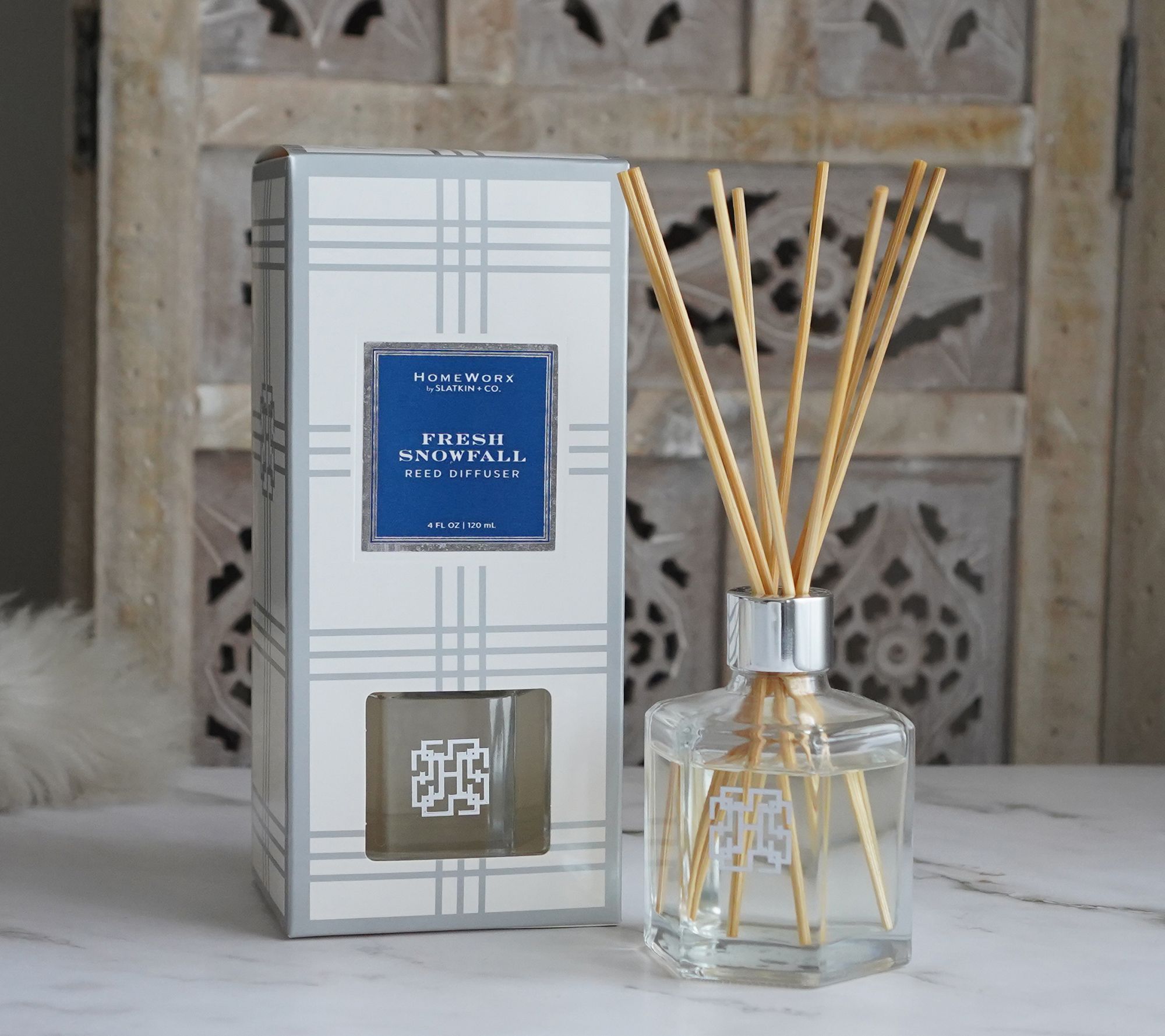 HomeWorx By Slatkin Co S 2 Fresh Snowfall Reed Diffusers QVC