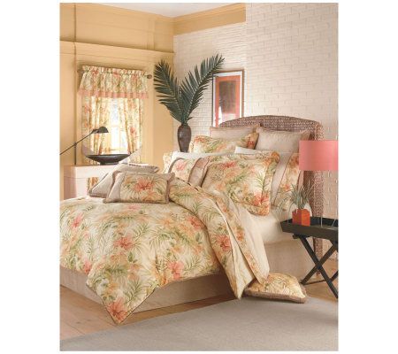 king croscill comforter kauai california qvc