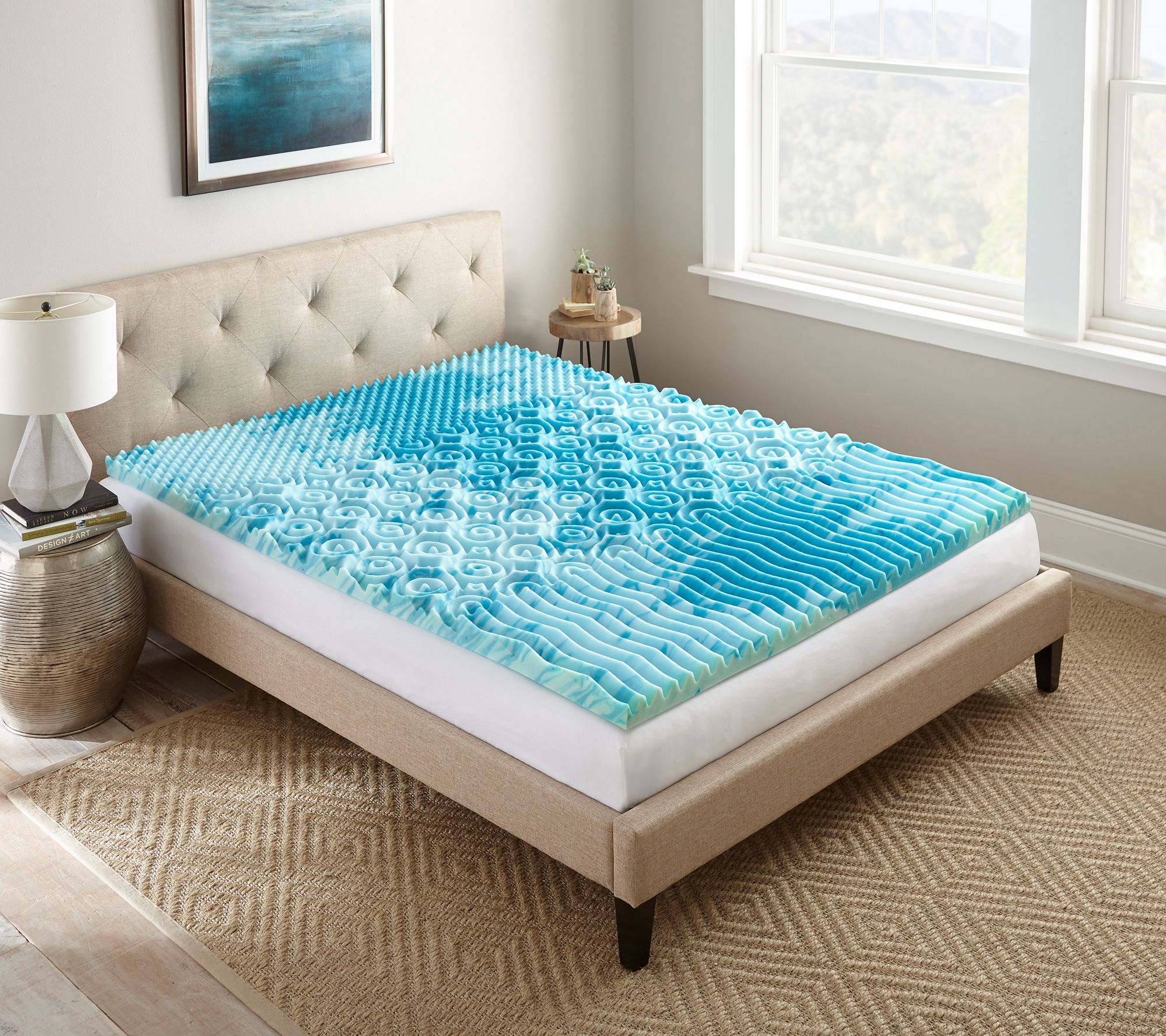 Henredon 2 King Cooling Gel Memory Foam Mattress Topper QVC