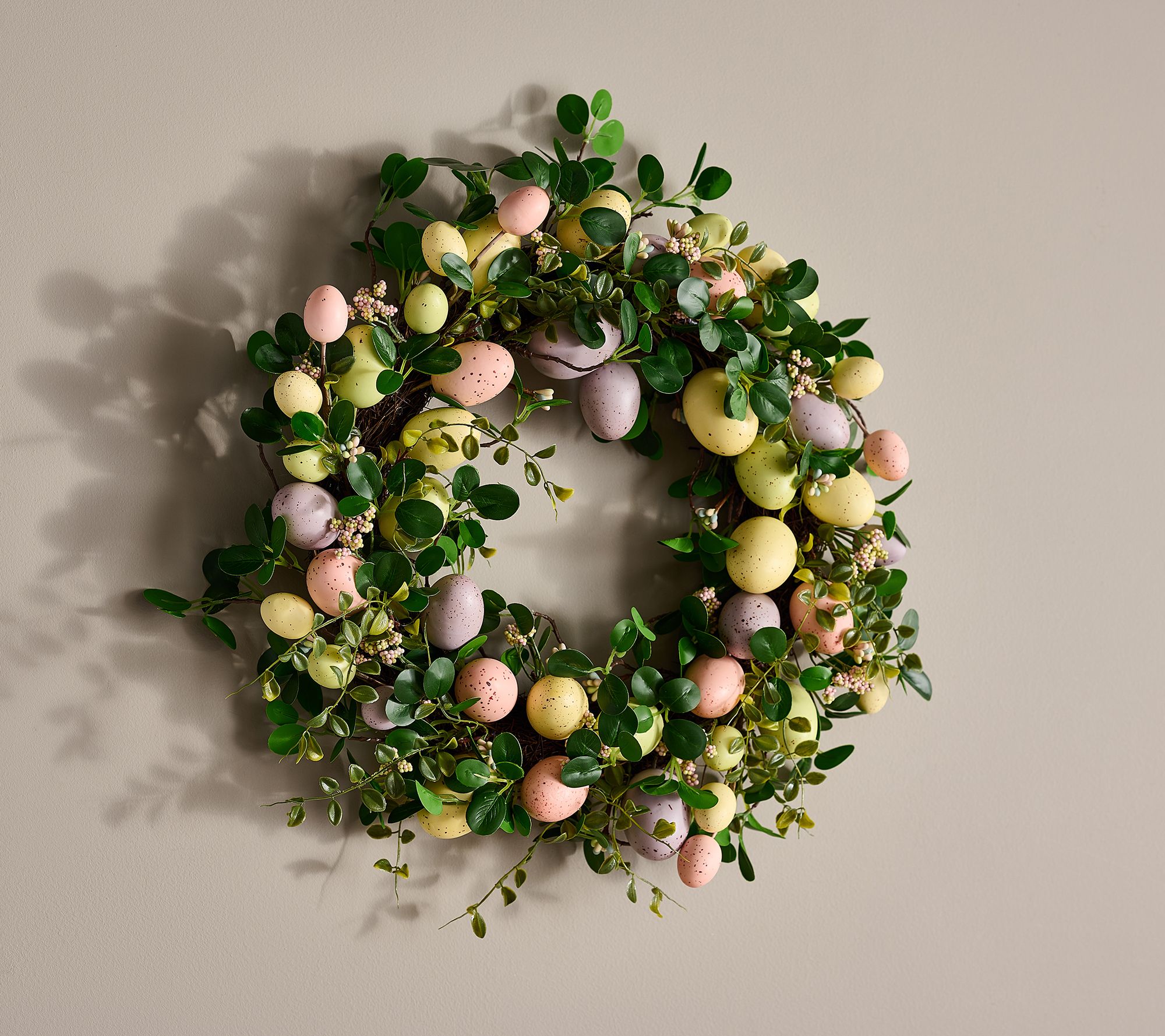 Egg And Boxwood Wreath By Valerie Qvc