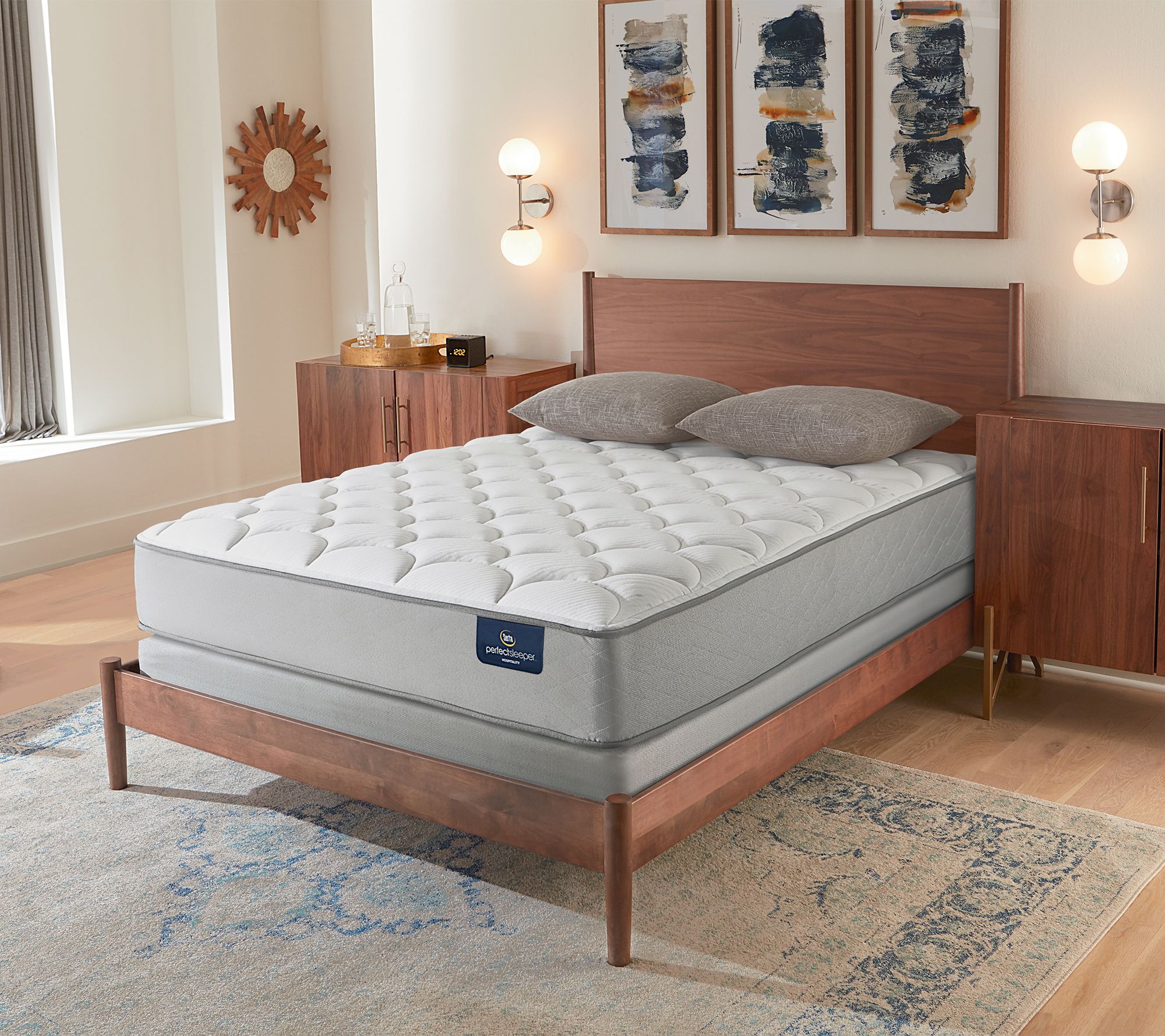 Serta Perfect Sleeper 12 Shorelands Qn Mattress Set W Heiq V Block Qvc Com