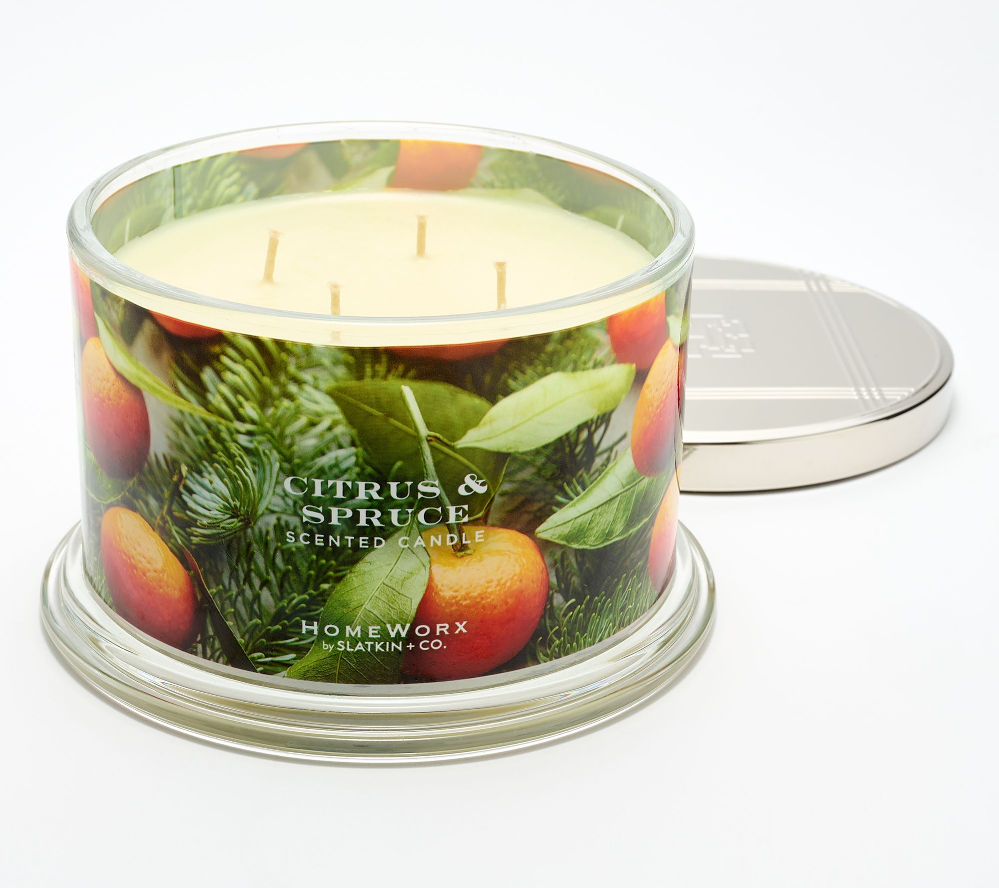 As Is Homeworx By Slatkin Co Oz Citrus Spice Candle Qvc