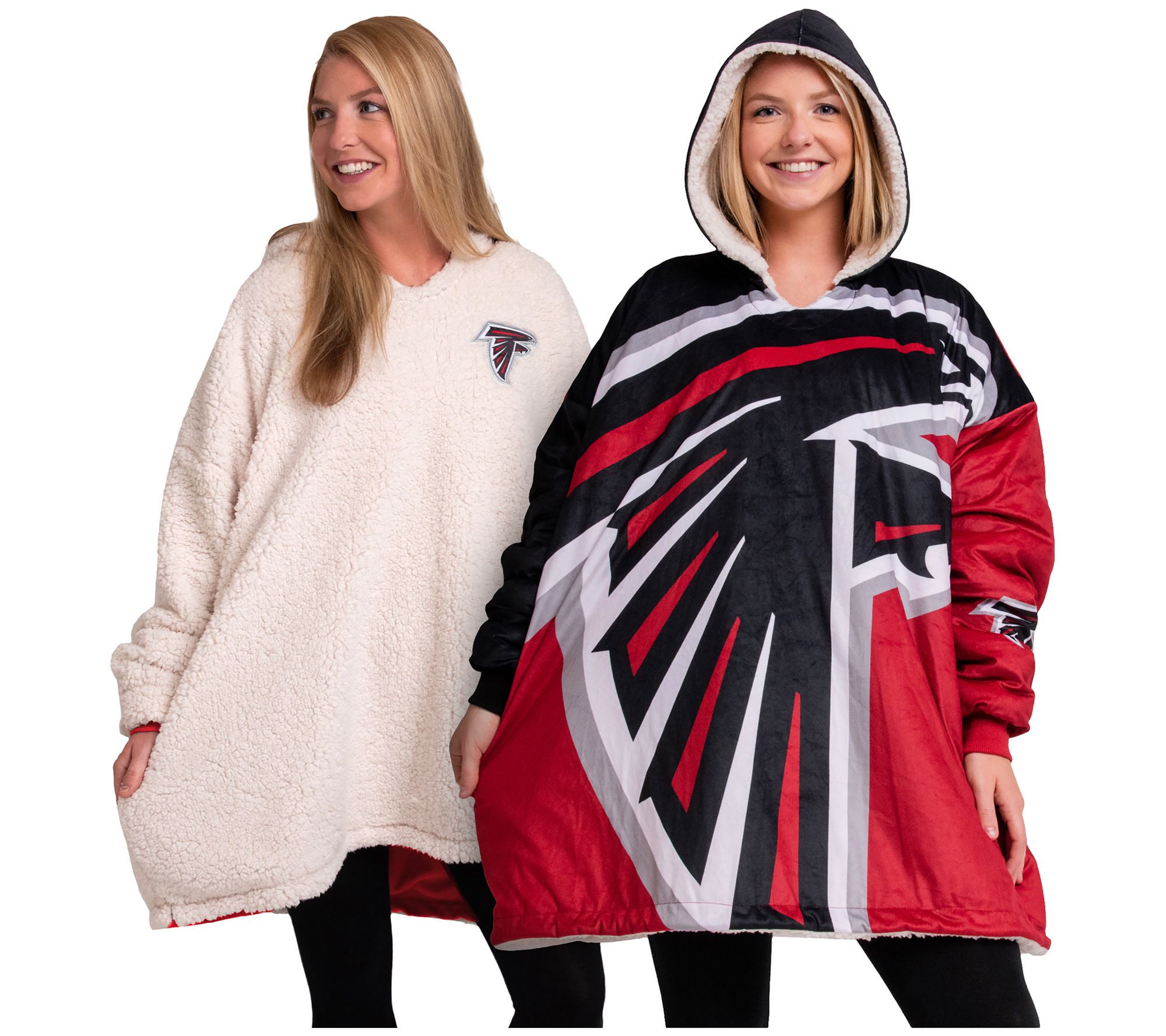 qvc nfl reversible hoodie