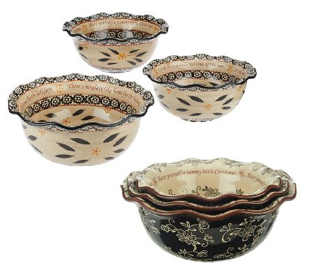 holiday serving bowls