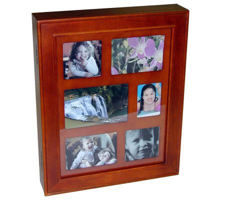 mele walnut hanging frame jewelry box qvc