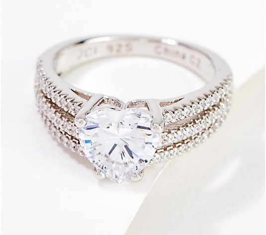 Details about   Diamonique 100-Facet 3.50 cttw Marquise Ring Platinum Clad