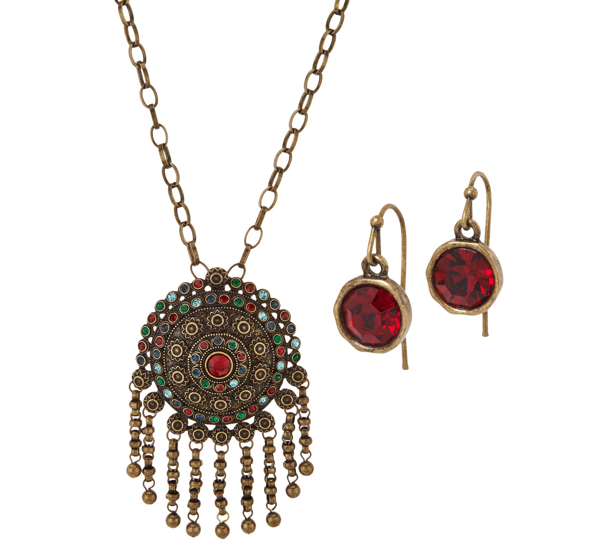 Linea by Louis Dell'Olio India Pendant Necklace Set - J350150