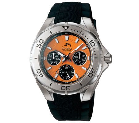 men's black analog anti reverse bezel watch