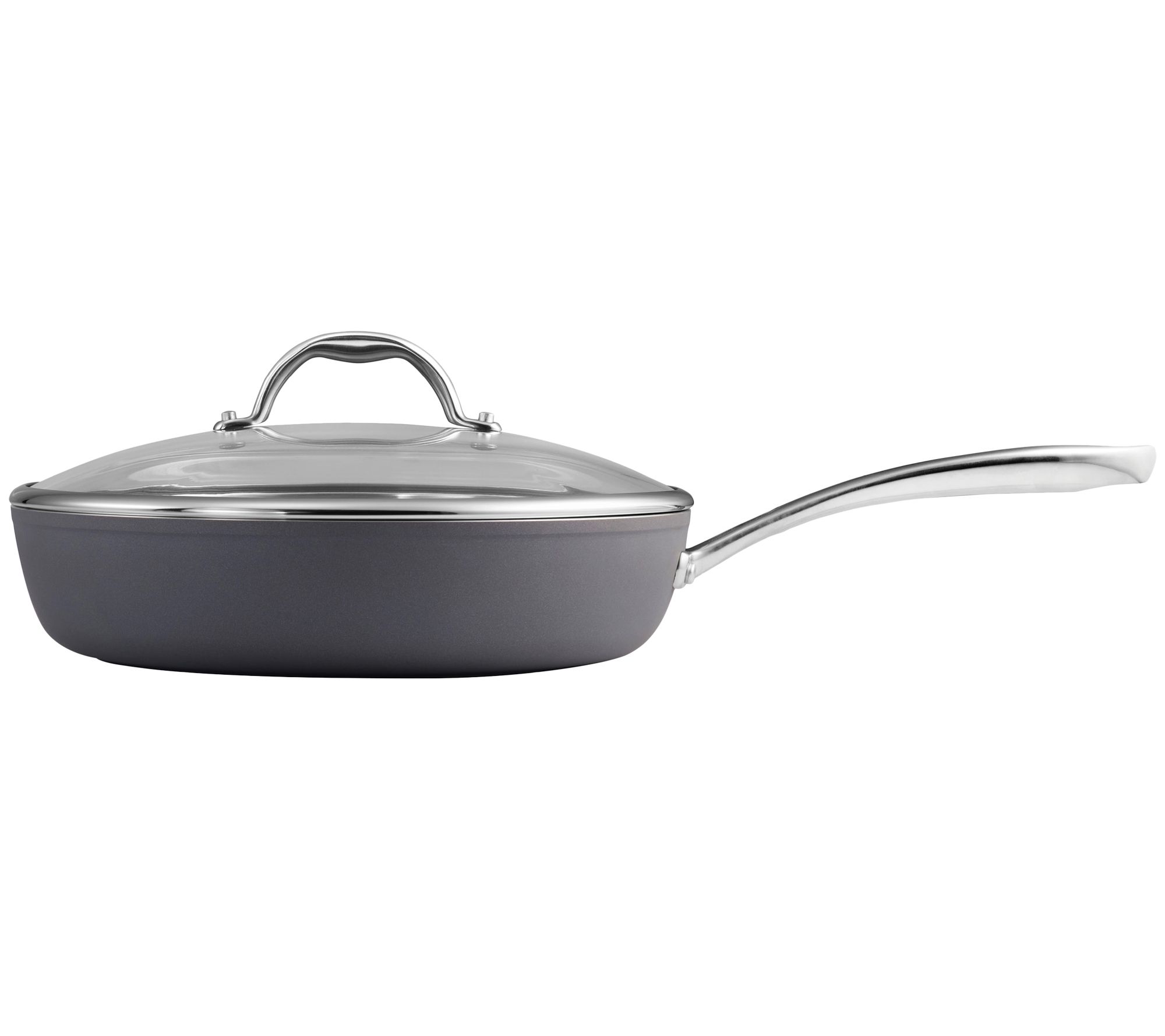 Tramontina Gourmet Induction Aluminum 4 5 Qt Deep Saute Pan QVC