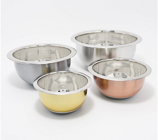 Stainless Steel Blow Bowl Dish with Rounded Edges