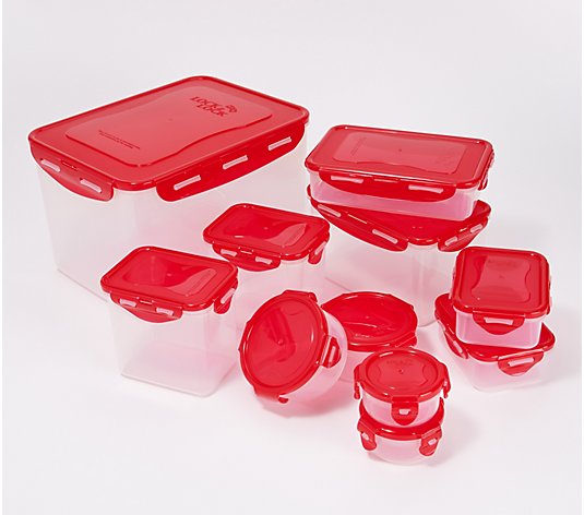 Lock&Lock 11pc Set Square Rectangle Round All Clear Containers BPA-Free Plastic 