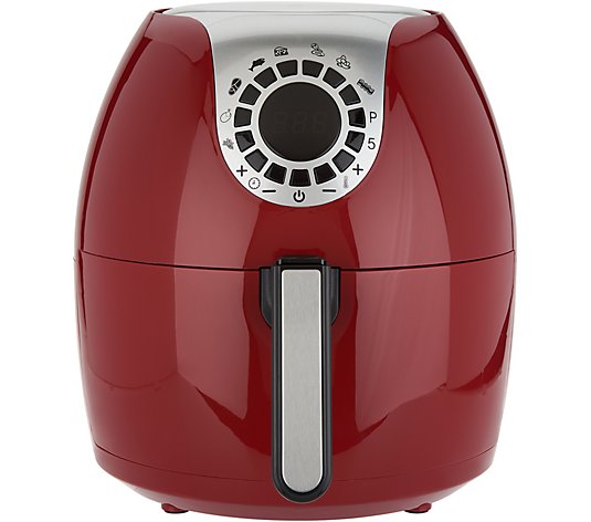 Details about   New Cook's Essentials 6qt Nonstick Family Air Fryer Red Color