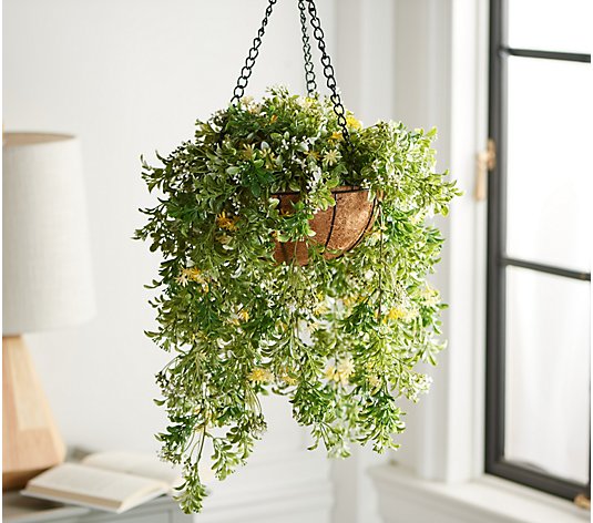 Flower Basket Reusable Heighten Plastic Hanging Planter Decor Pot for Outdoor 7 Flower Pot