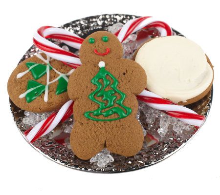 gingerbread cookie cheryl assortment piece qvc