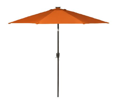 Atleisure 9 Ez Tilt Solar Market Umbrella W 36 Warm White Lights Cover Qvc Com