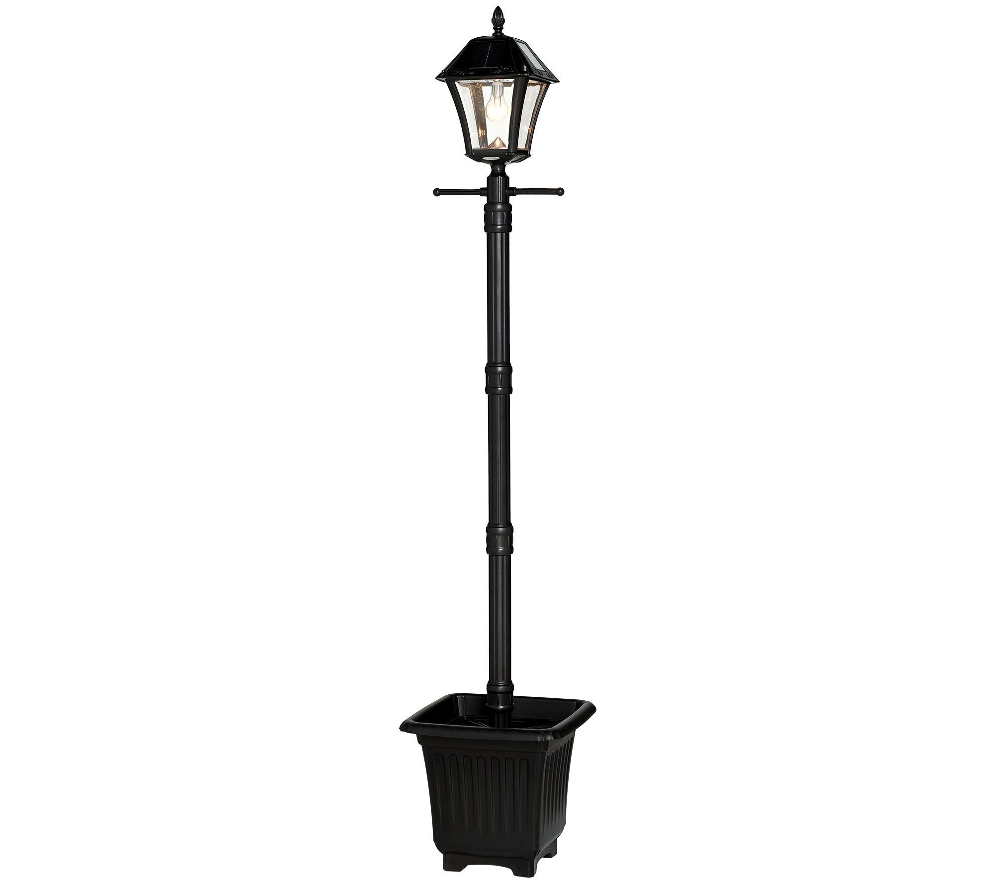 gama sonic solar lamp post installation