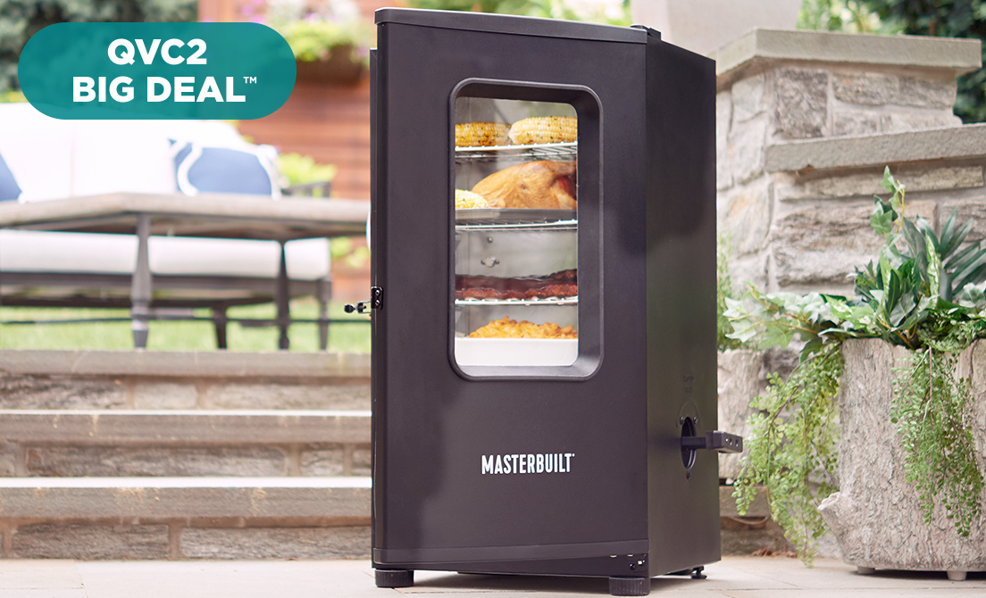 (QVC) Q2 Masterbuilt 30" 4Rack Digital Electric Smoker with Window