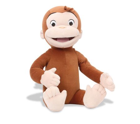 curious george talking giggling plush toy