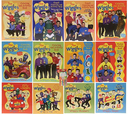 The Wiggles 13 Piece Color and Activity Books — QVC.com