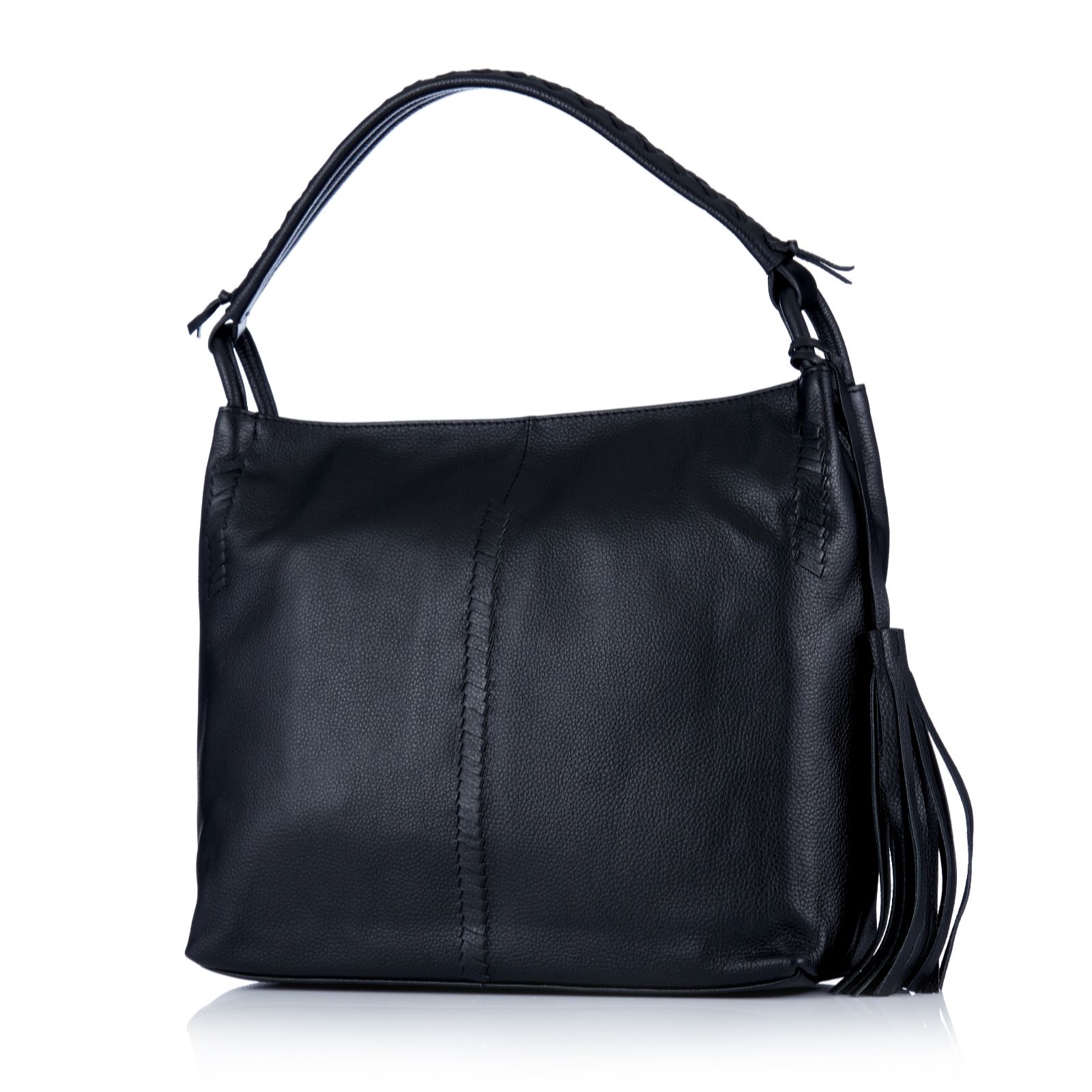 Ashwood Tassel Leather Hobo Bag - QVC UK