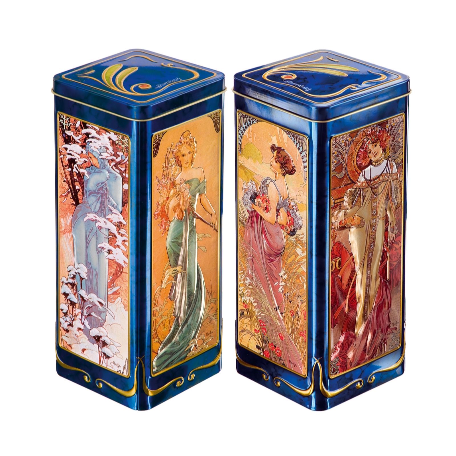 Churchill's Confectionery 2 Piece Four Seasons Tins with Biscuits - QVC UK