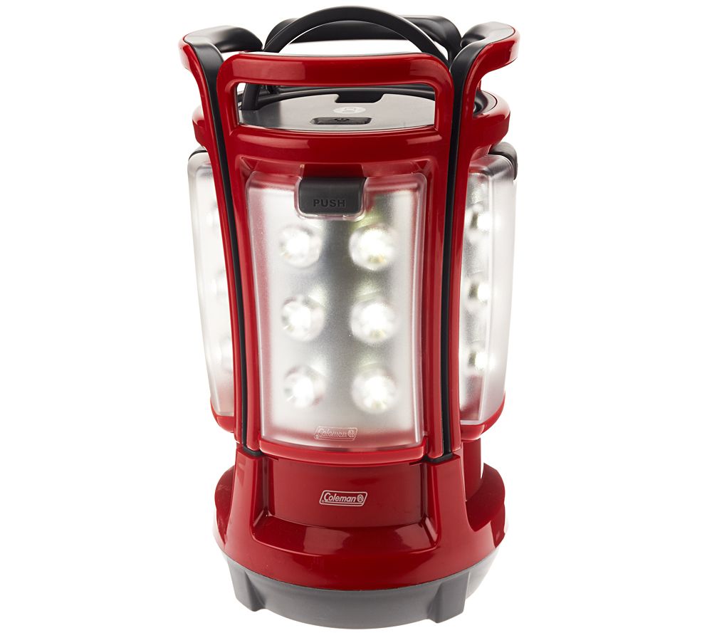 lantern coleman led rechargeable quad qvc lights lo hi