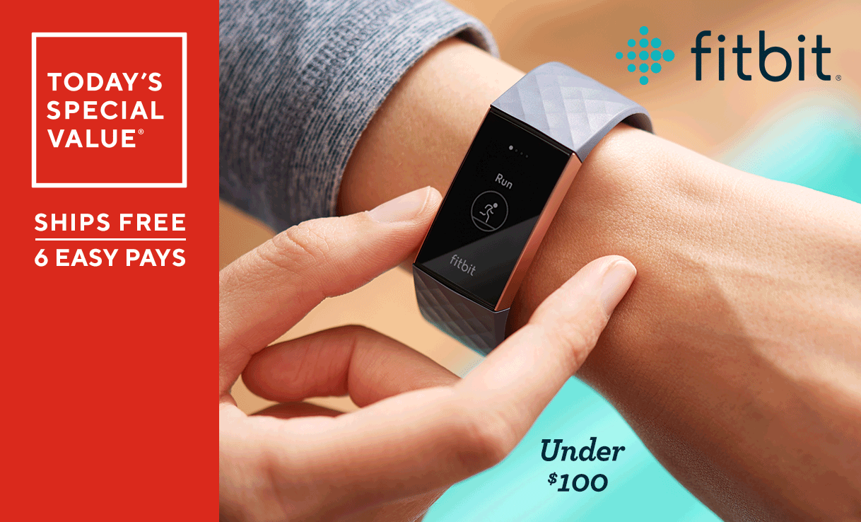 (QVC) Fitbit Charge 3 Activity Tracker with 3 Months Fitbit Premium