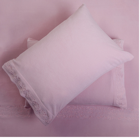 Outlet Cozee Home Micro Fleece Embroidered 4 Piece Duvet Set Qvc Uk