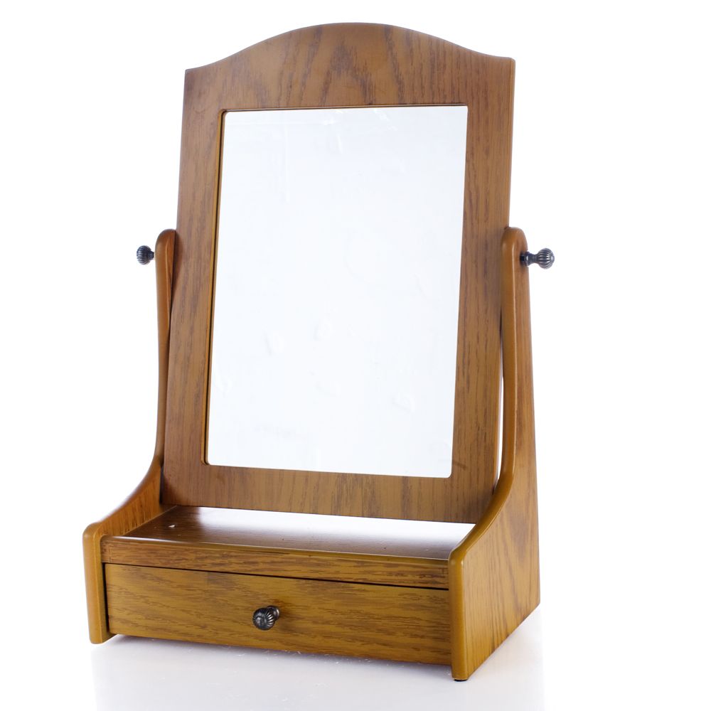 Thomas Pacconi Table Top Cheval Mirror With Drawer Qvc Uk