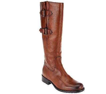 Clarks Artisan Leather Tall Shaft Boots Mullin Spice - Page 1 — QVC.com
