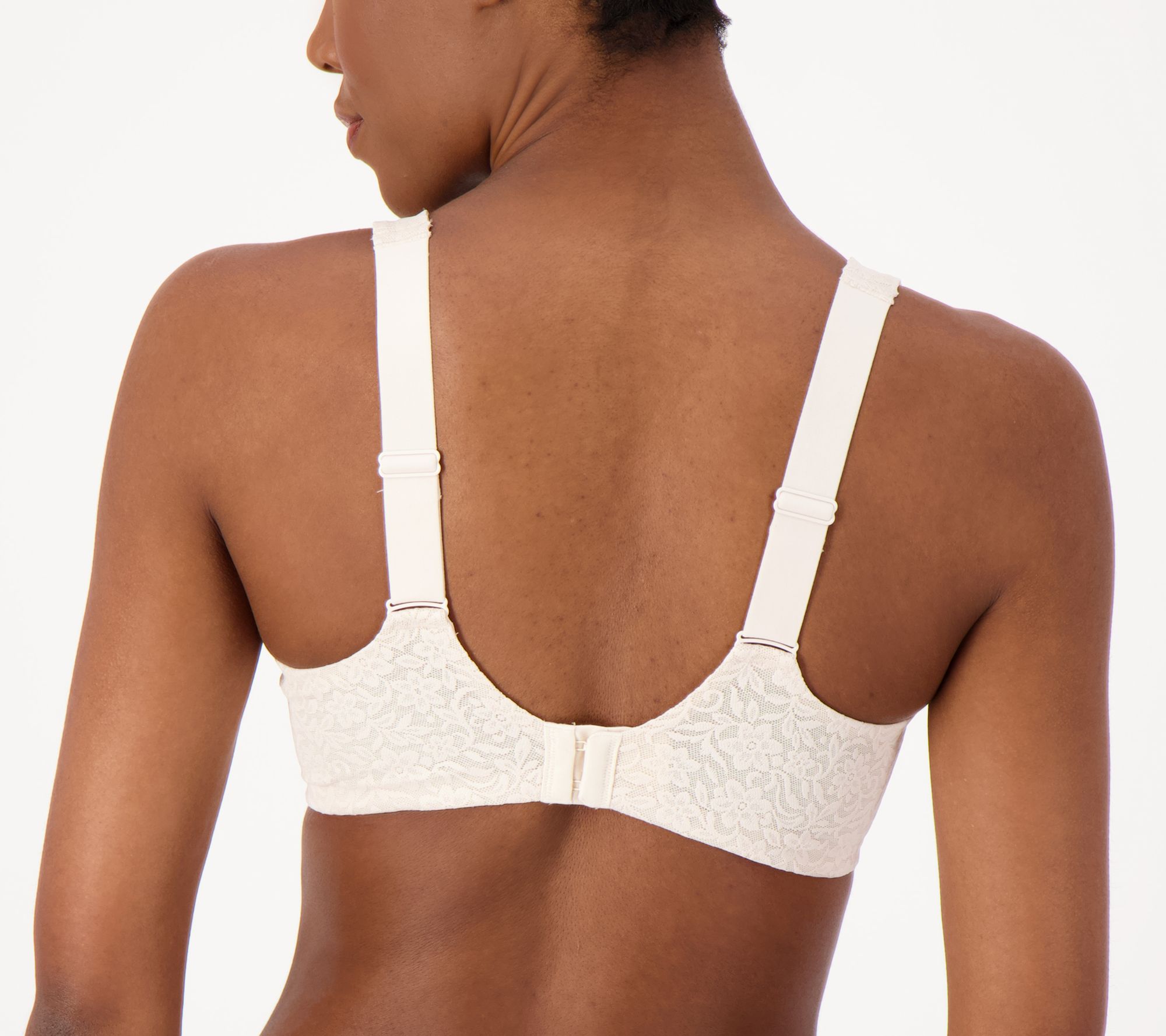 Breezies Floral Lace Wirefree Support Bra