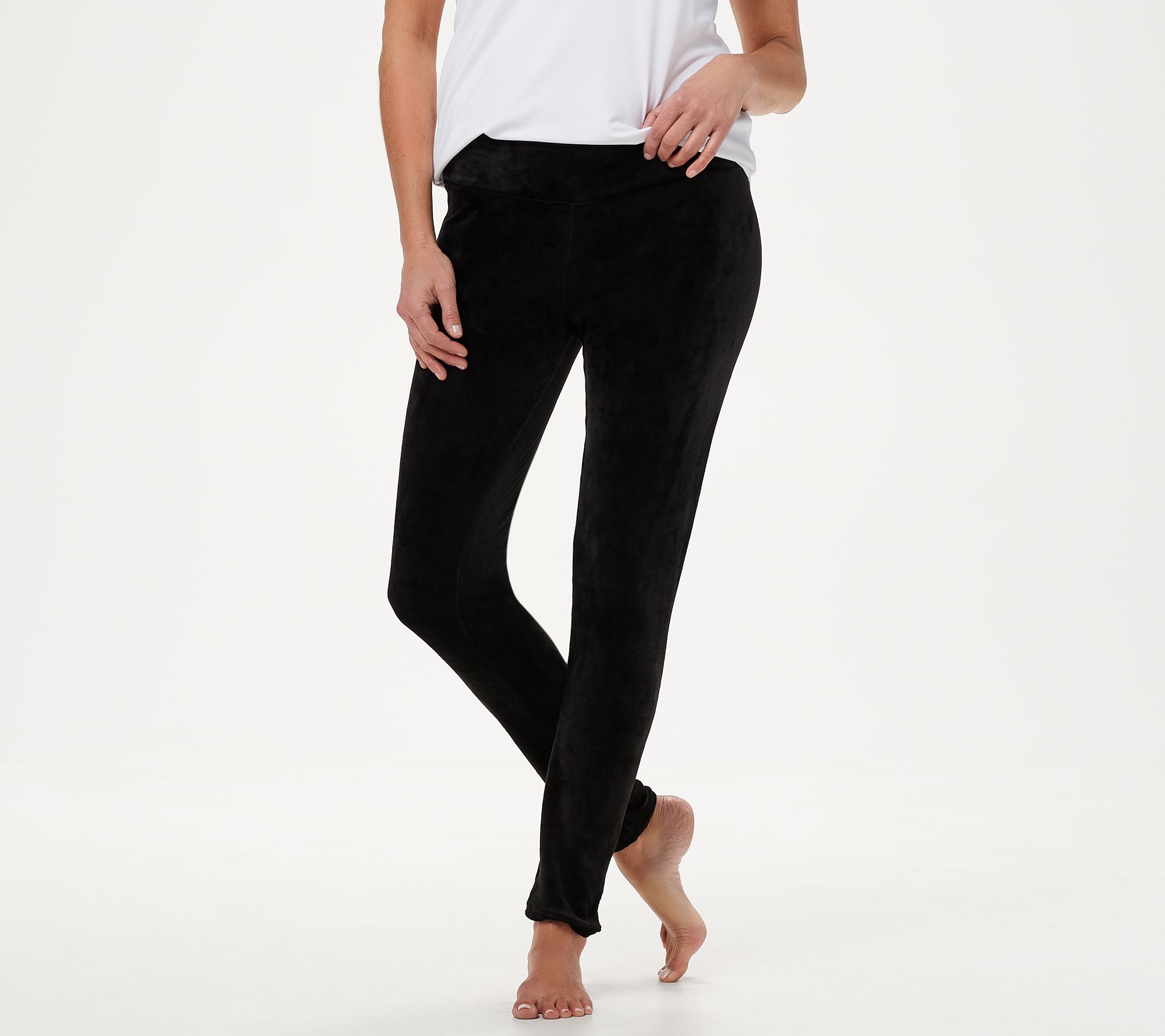 CUDDL DUDS WOMEN'S Fleecewear Stretch Leggings Pack of 2 Black