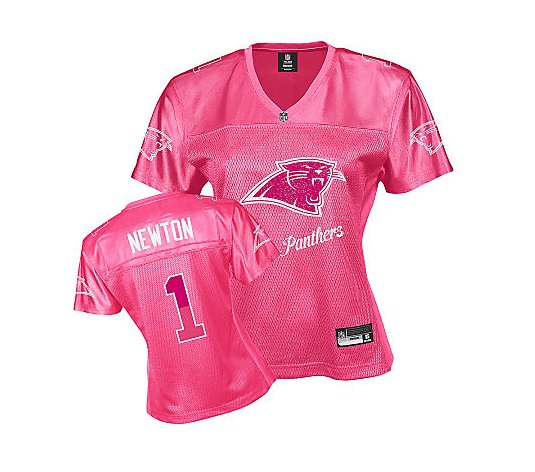 نيلة زرقاء NFL Carolina Panthers Cam Newton Women's Pink Fan Jersey - QVC.com نيلة زرقاء