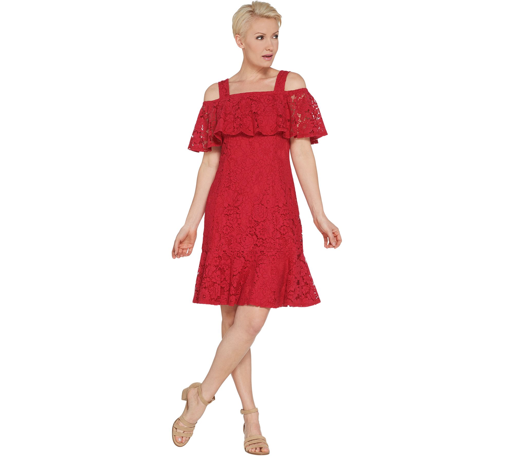 qvc isaac mizrahi lace dress