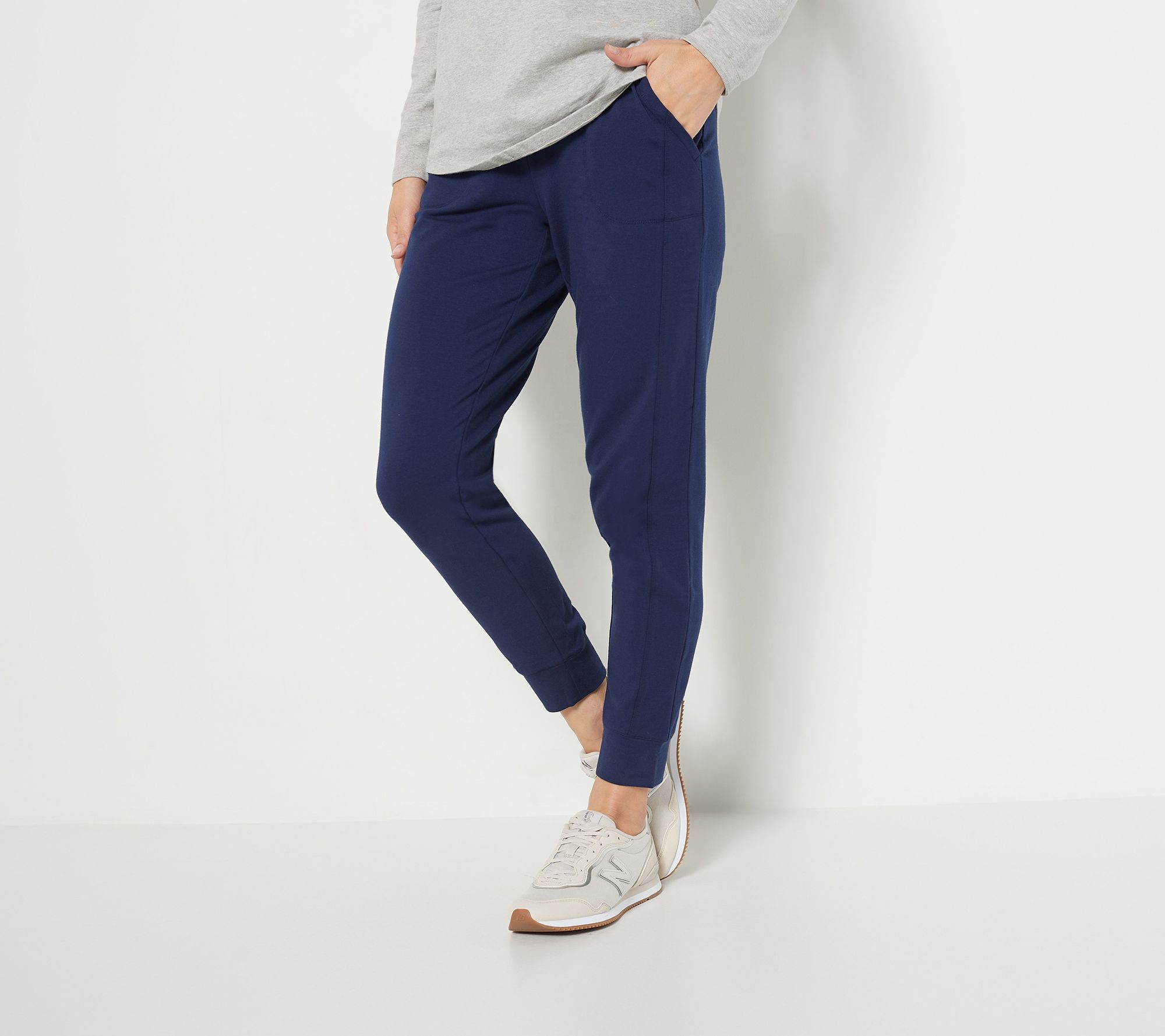 Denim & Co. Active Petite French Terry Joggers