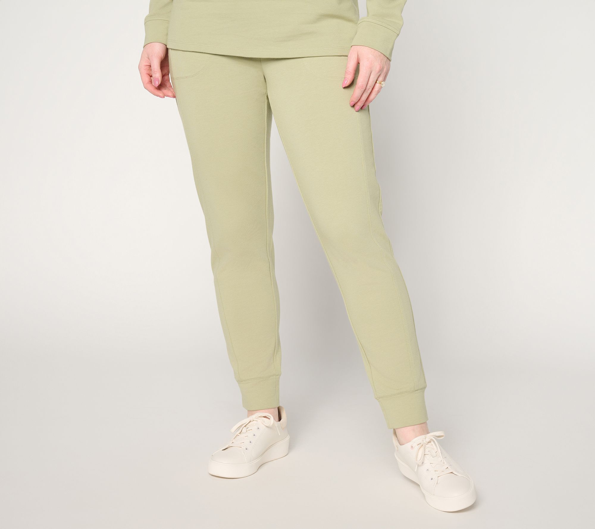 Denim & Co. Active Petite French Terry Joggers