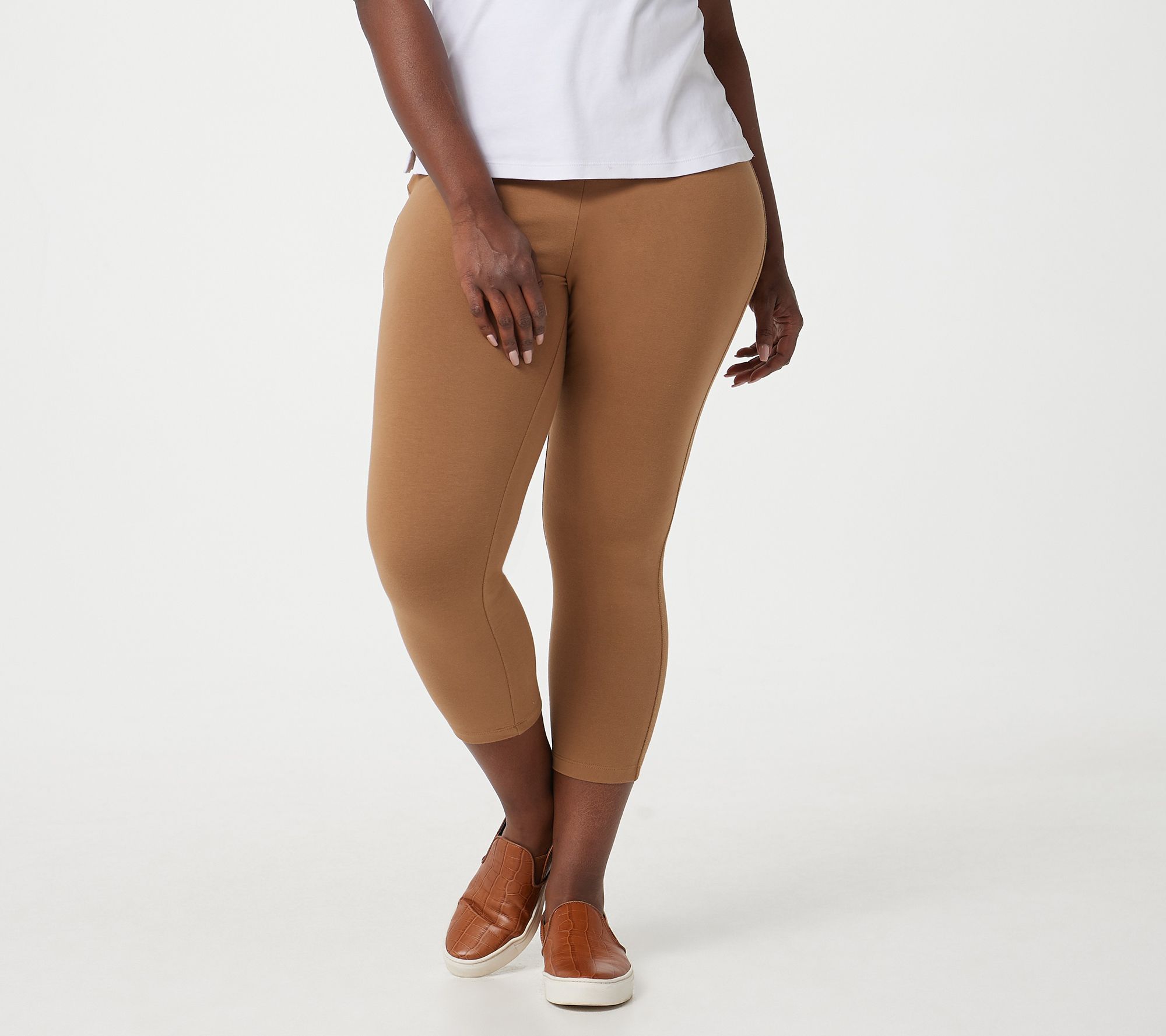 Buy Designers Resource light Beige colored leggings for women at