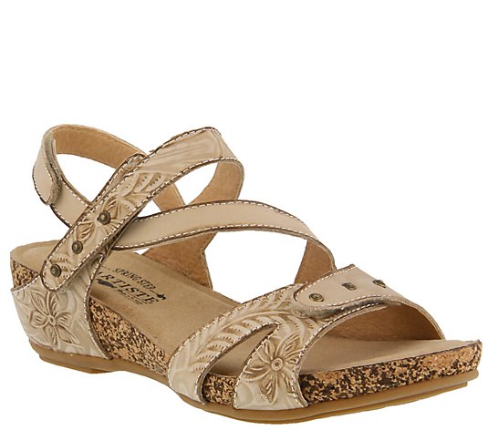 L'Artiste by Spring Step Leather Sandals -Quilana